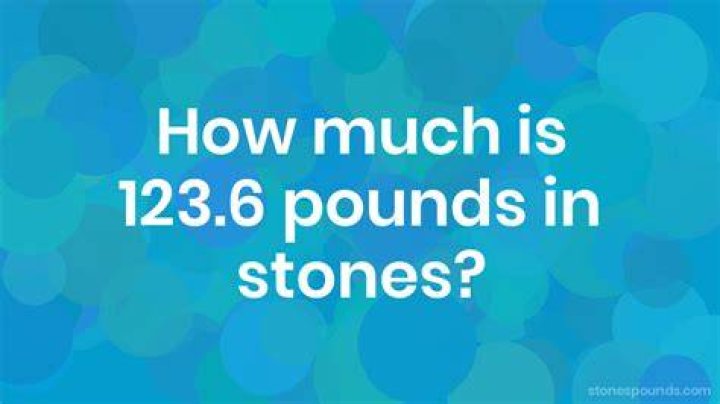 123 pounds in stone 123 pounds in stone