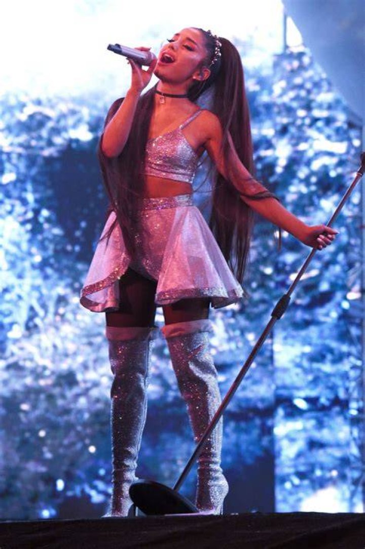 Ariana Grande performs at the taping of 'A Very Grammy Christmas' in Los Angeles, California on November 18, 2014.