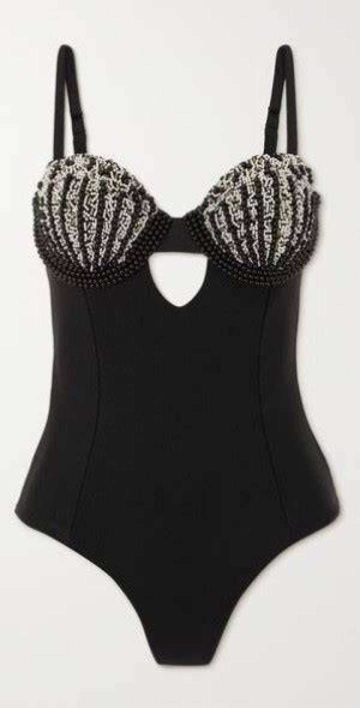 Cutout embellished swimsuit Cutout embellished swimsuit