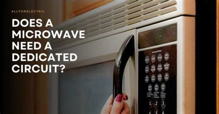 Do you need dedicated circuit for microwave?