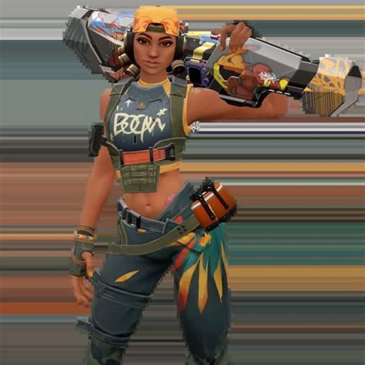 Duelist Agent Raze from Valorant.