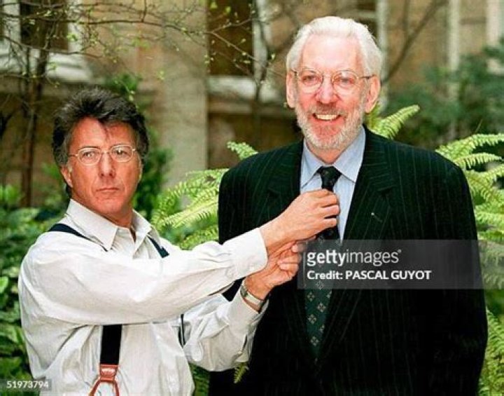 Dustin Hoffmann and Donald Sutherland