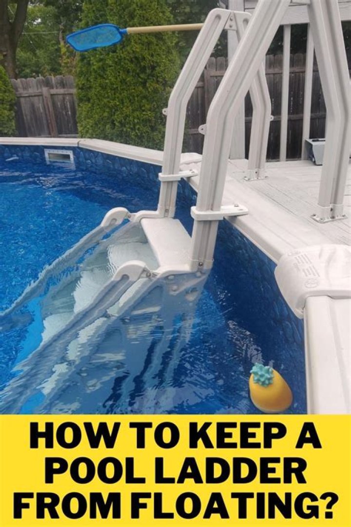 How do I keep my pool ladder from moving?