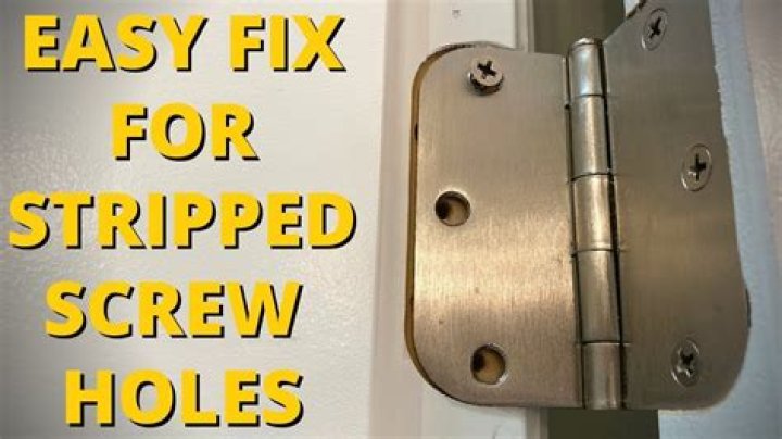 How do you fix an interior door hinge?