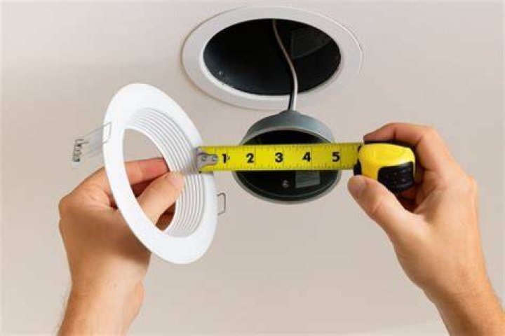 How do you measure recessed lighting?