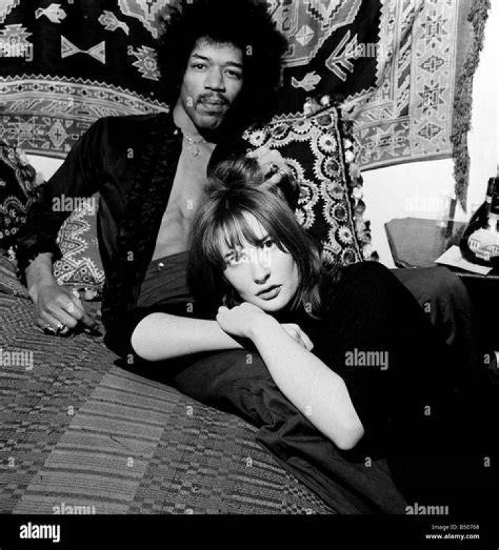 Jimi Hendrix and his girlfriend Kathy Etchingham