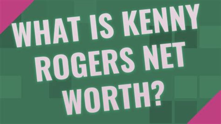 Kenny Rogers Net Worth