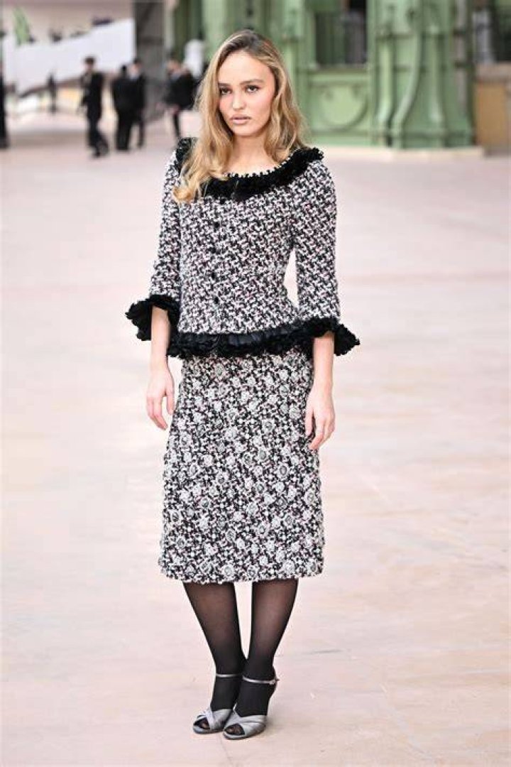 Lily Rose Depp in Chanel couture show couture fashion week January 2017 Lily Rose Depp in Chanel couture show couture fashion week January 2017