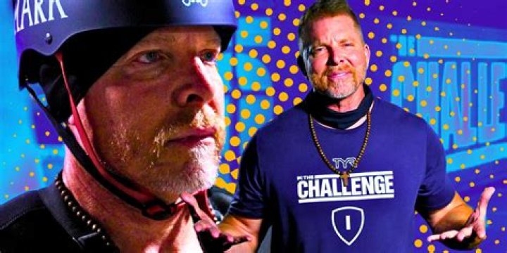 Mark Long standing with helmet after winning elimination during 'The Challenge: All Stars 3' Episode 2
