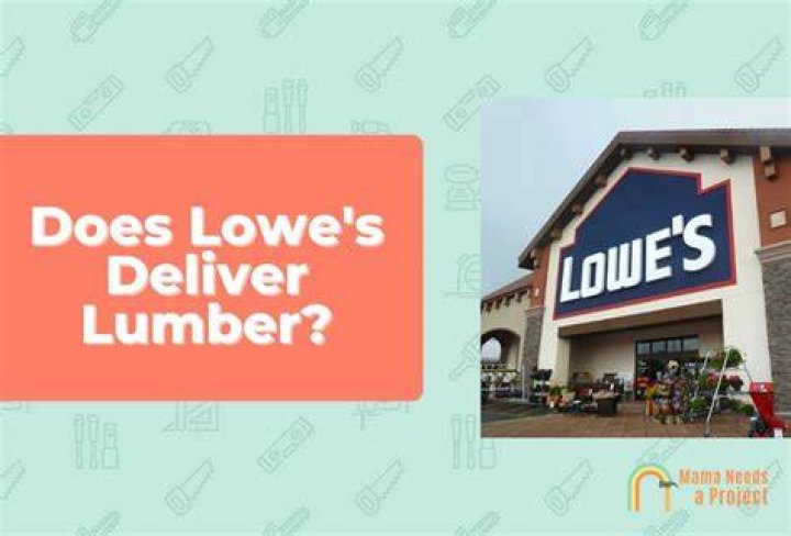What does Lowes charge to deliver?