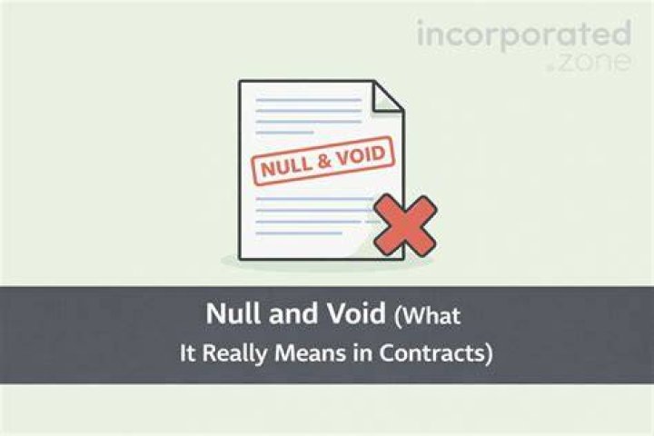 What does null and void mean legally?