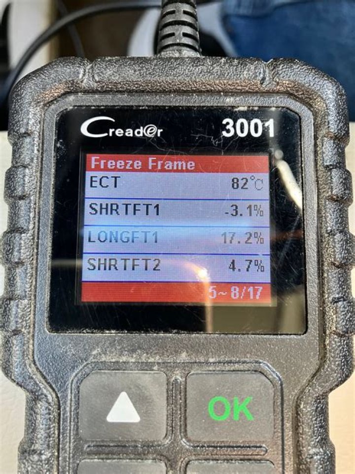 What is Freeze frame on code reader?