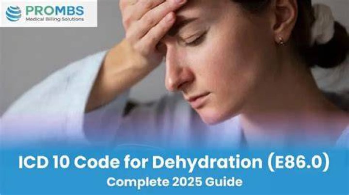 What is the ICD-10 diagnosis code for dehydration?