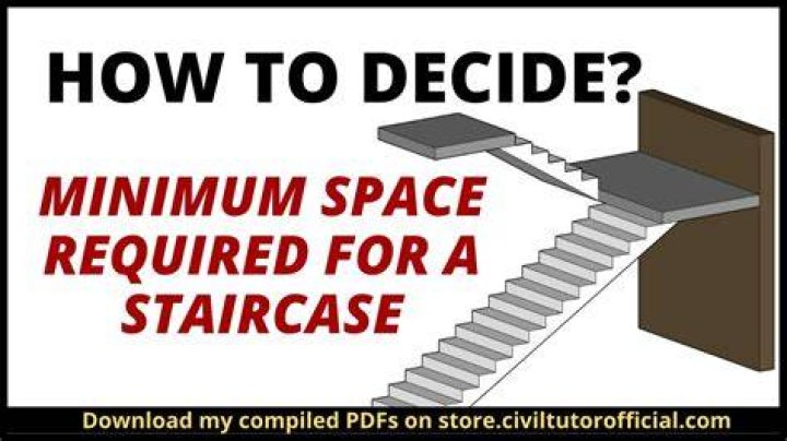 What is the minimum space required for a staircase?