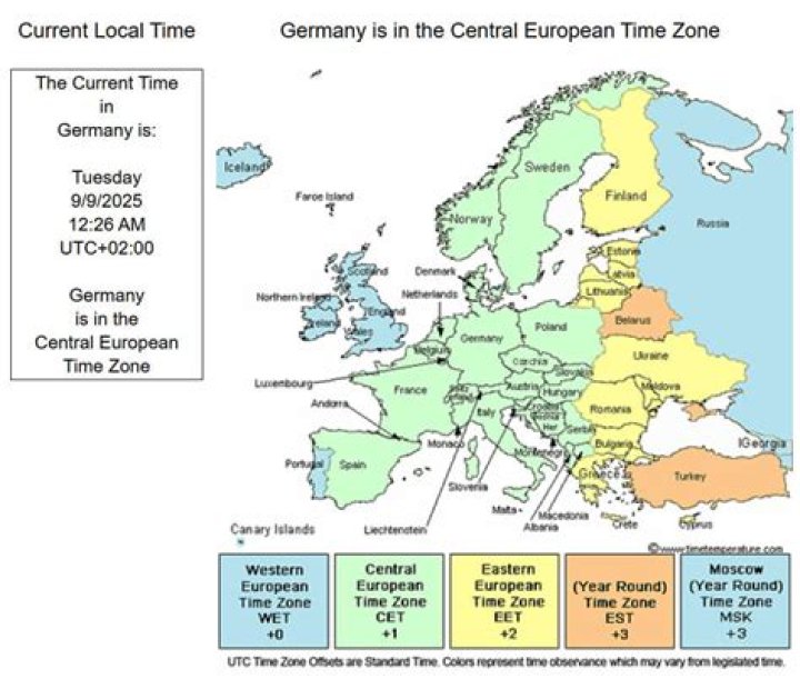 What time zone does Germany use?