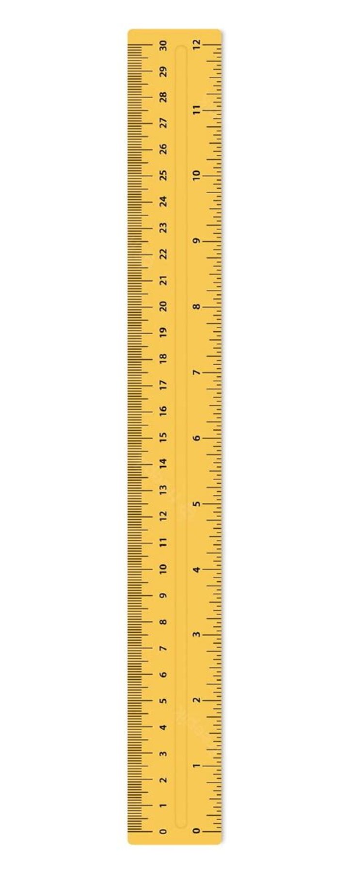 Where is the CM on a ruler?