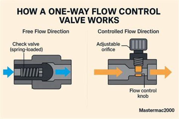 Which way does arrow go on check valve?
