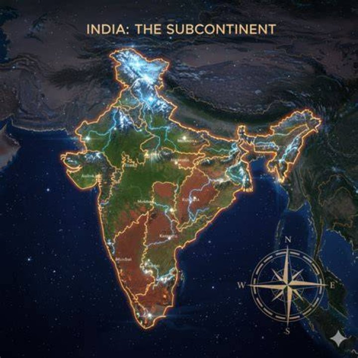 Why is India considered a subcontinent?